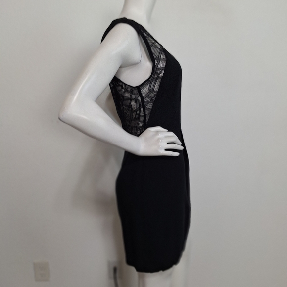 Silence + Noise UO "NEW" Black Witchy Lace Sleeveless Romantic Goth Mini Dress 6 - Picture 4 of 10